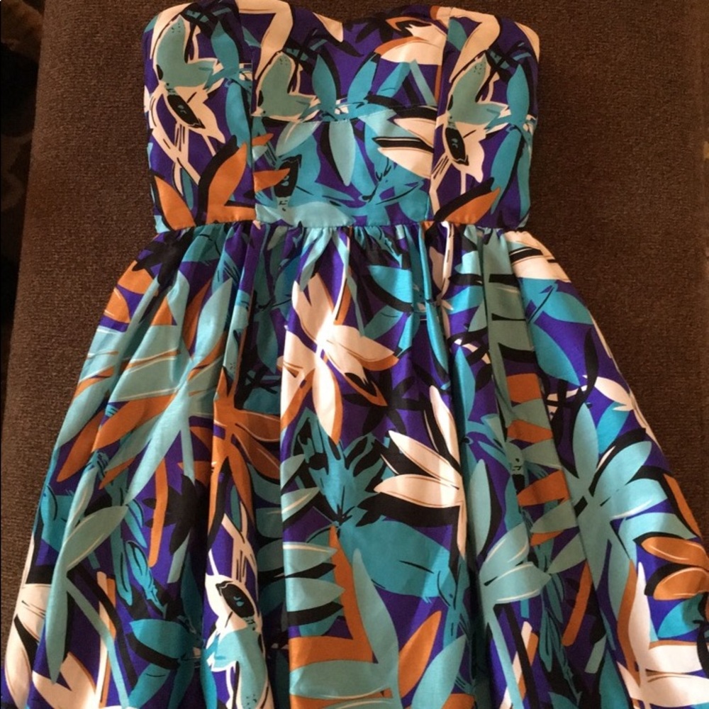 Strapless prom dress